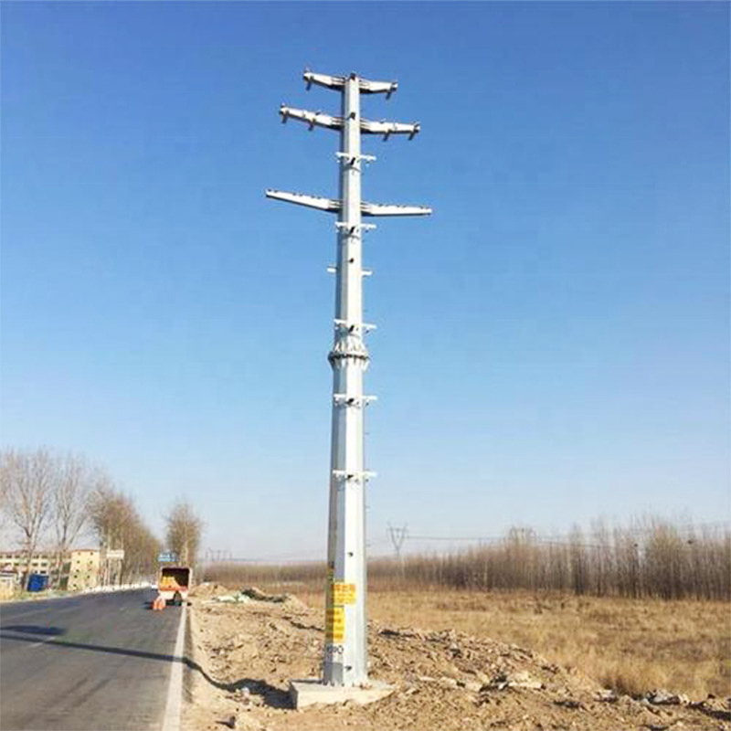 Torre de energia elétrica de postes de mastro alto