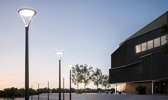 Iluminação de praças e calçadas