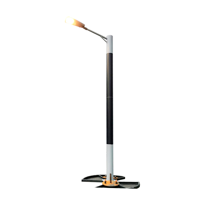 DDK-SSPL-2000 Cilindro Solar Polo Braços simples/duplos e lâmpadas LED de rua